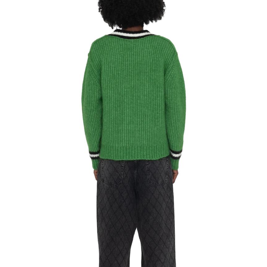 Stüssy Stussy FW23 Mohair V-Neck Tennis Sweater Retro Unisex Knitwear. 117142 圖 9