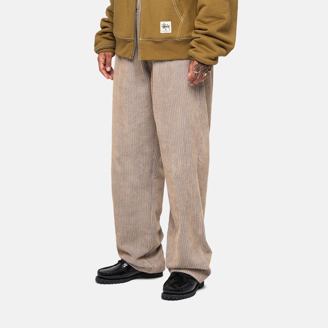 Details for Stüssy Stussy FW23 Pinstripe Drawstring Retro Long Casual Pants Unisex. 116641