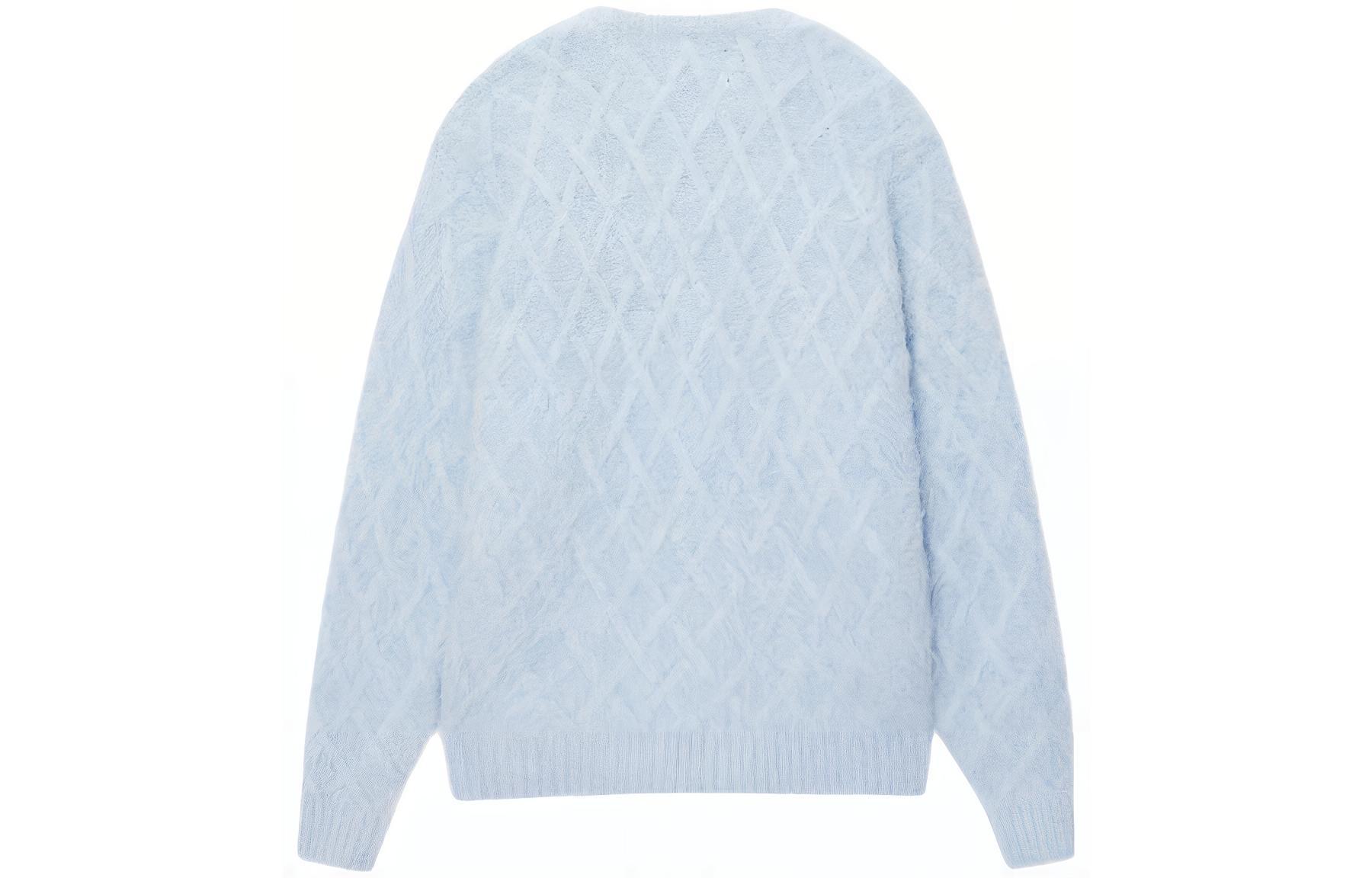 Stüssy Stussy FW23 Plaid Knit Crewneck Sweater Unisex Vintage American Style. 117198 圖 3