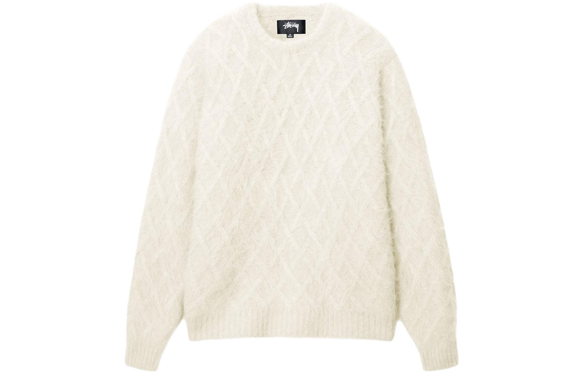 Stüssy Stussy FW23 Plaid Knit Crewneck Sweater Unisex Vintage American Style. 117198 圖 4