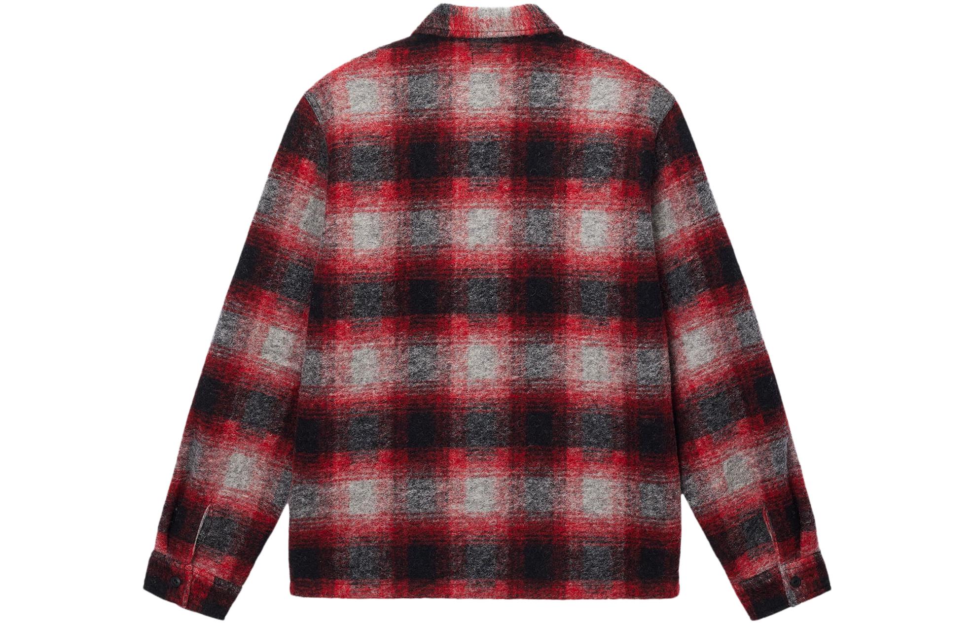 Stüssy Stussy FW23 Plaid Zip-Up Shirt Jacket Unisex Vintage Americana Style. 1110307 圖 3
