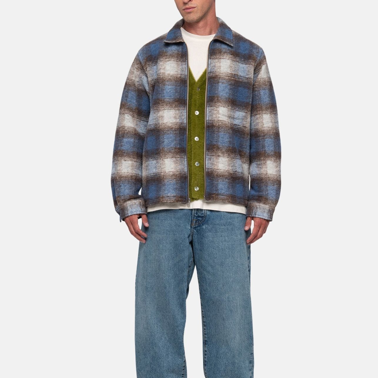 Stüssy Stussy FW23 Plaid Zip-Up Shirt Jacket Unisex Vintage Americana Style. 1110307 圖 9