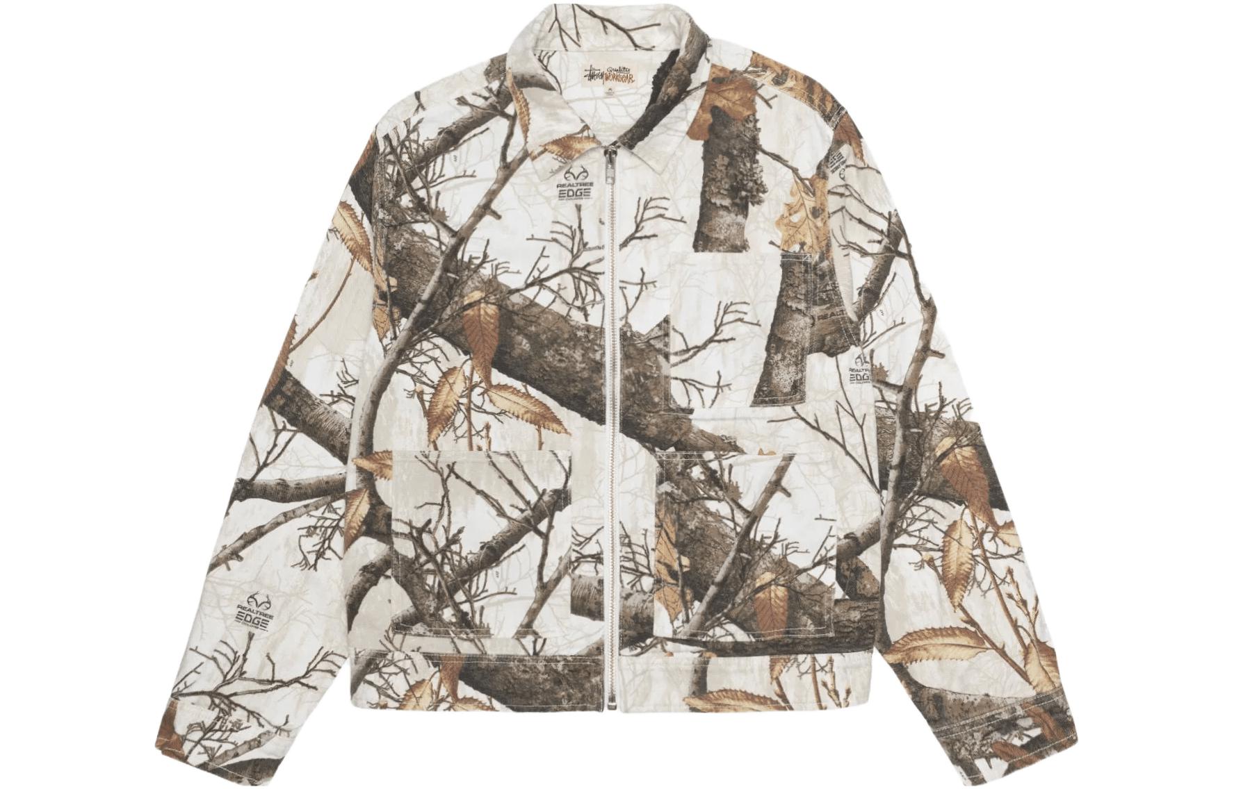 Stüssy Stussy FW23 Realtree Camo Zip Work Jacket Unisex Retro Casual Outerwear. 115683p 圖 2