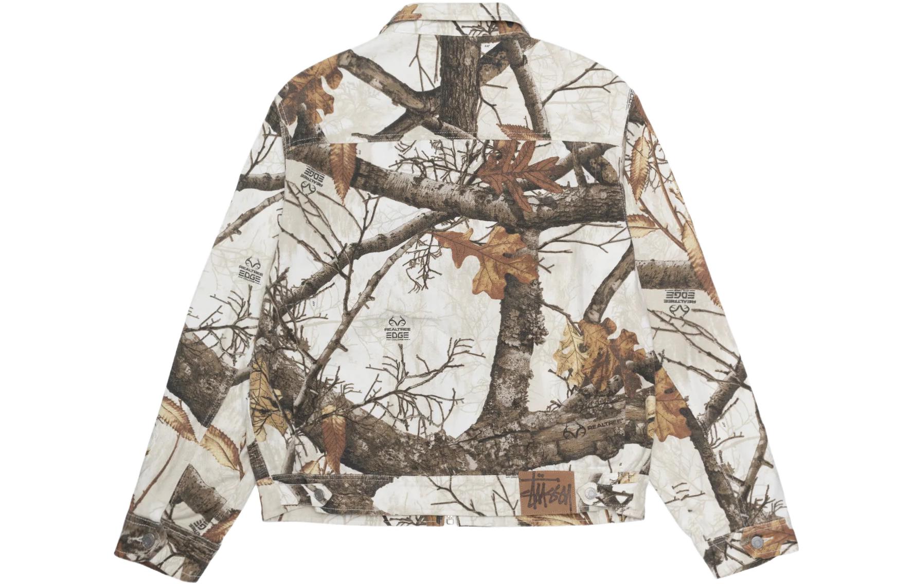Stüssy Stussy FW23 Realtree Camo Zip Work Jacket Unisex Retro Casual Outerwear. 115683p 圖 3