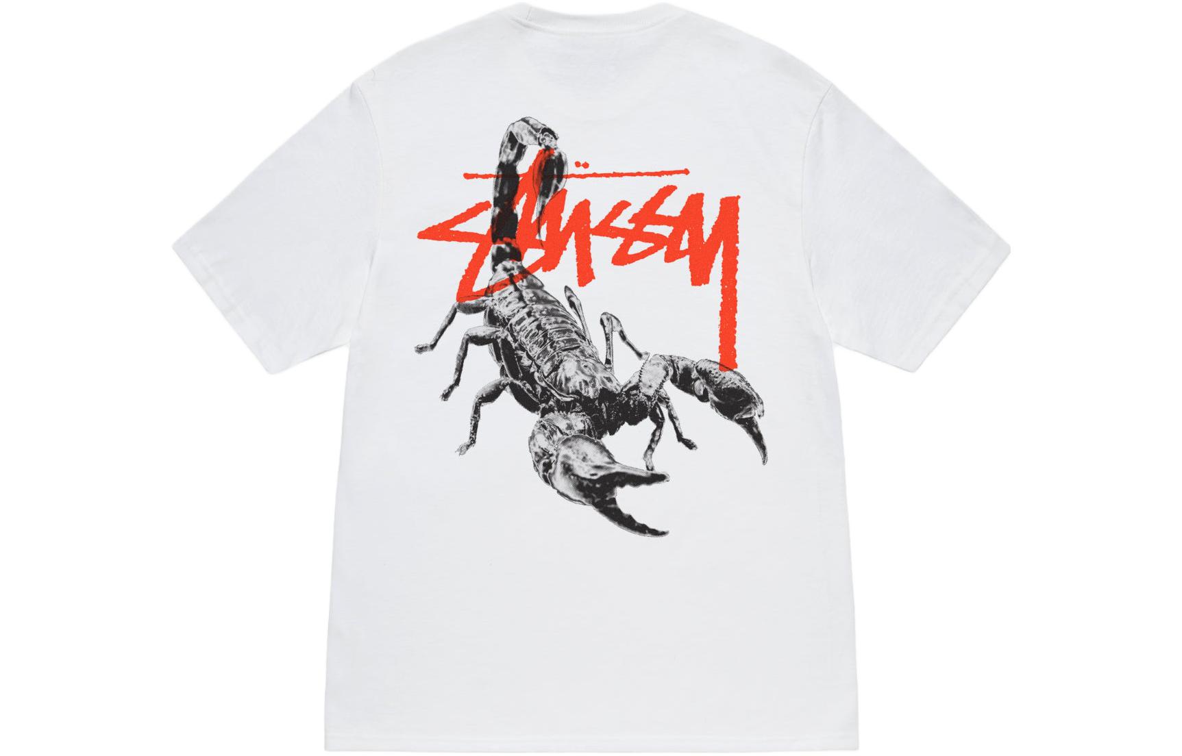 Shop Stüssy FW23 蠍子圖案復古男女款T恤。 1905016