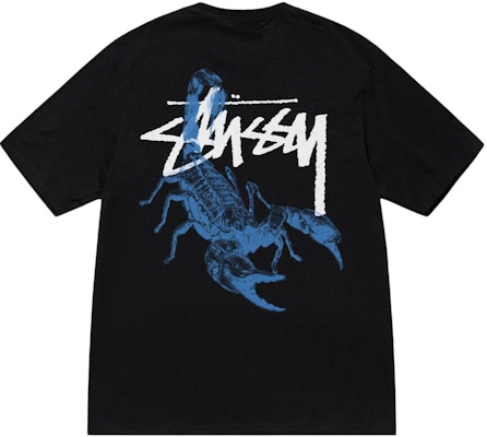 Stüssy FW23 蠍子圖案復古男女款T恤。 1905016 Details for Stüssy FW23 蠍子圖案復古男女款T恤。 1905016