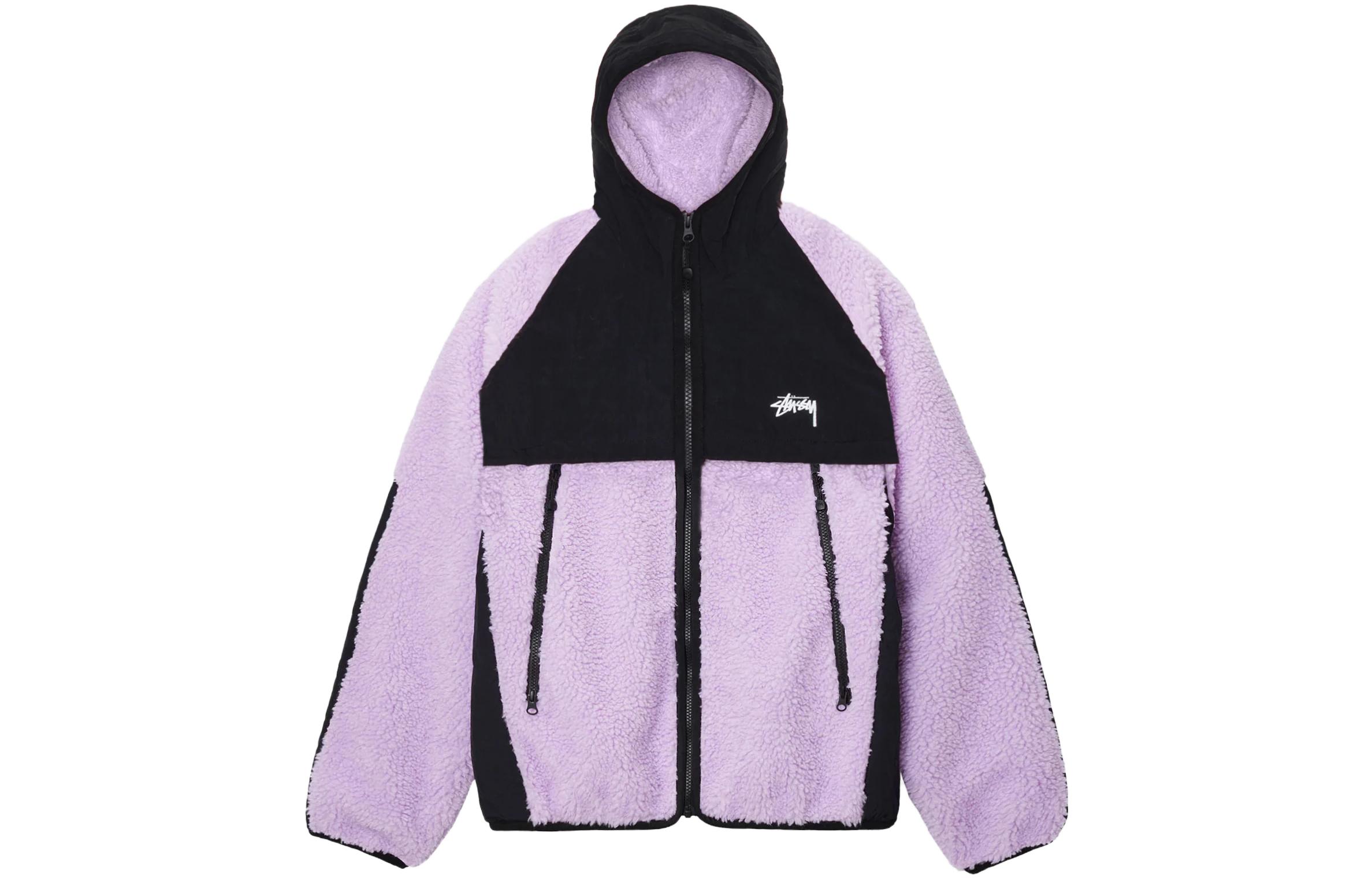 Stüssy Stussy FW23 Sherpa Paneled Hooded Jacket Vintage Unisex Zip-Up Outerwear. 118530 圖 17