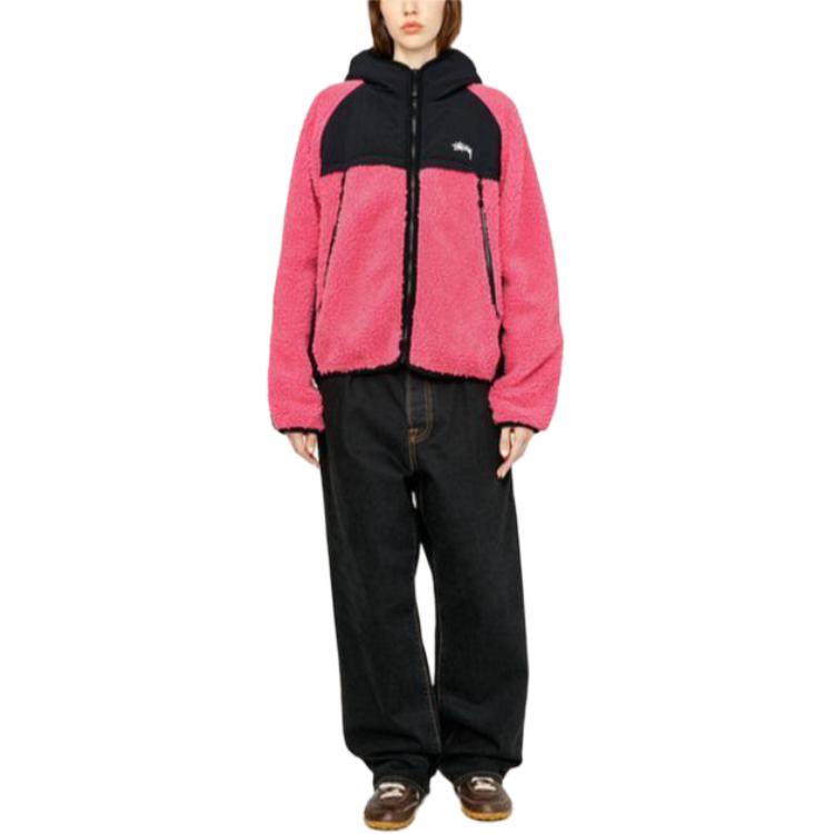 Stüssy Stussy FW23 Sherpa Paneled Hooded Jacket Vintage Unisex Zip-Up Outerwear. 118530 圖 34