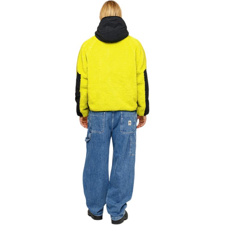 Stüssy Stussy FW23 Sherpa Paneled Hooded Jacket Vintage Unisex Zip-Up Outerwear. 118530 圖 5