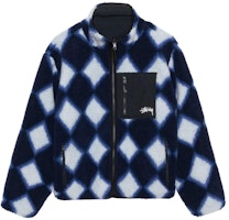 Stüssy Stussy FW23 Sherpa Reversible Jacket Plaid Nylon Vintage Retro Unisex Jacket. 118546 Stüssy Stussy FW23 Sherpa Reversible Jacket Plaid Nylon Vintage Retro Unisex Jacket. 118546