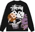 Lookbook Stüssy 2023秋冬染色长袖T恤 骰子印花复古男女款 1994951