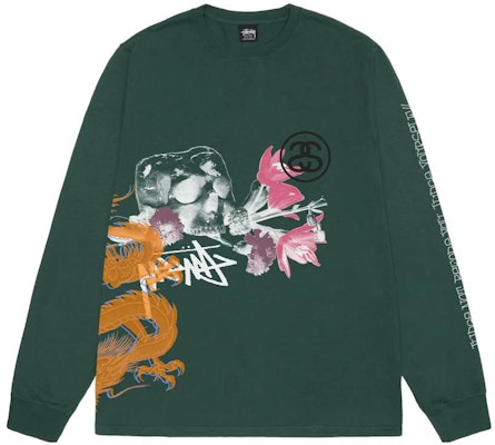 Stüssy 2023秋冬染色长袖T恤 骰子印花复古男女款 1994951 Details for Stüssy 2023秋冬染色长袖T恤 骰子印花复古男女款 1994951