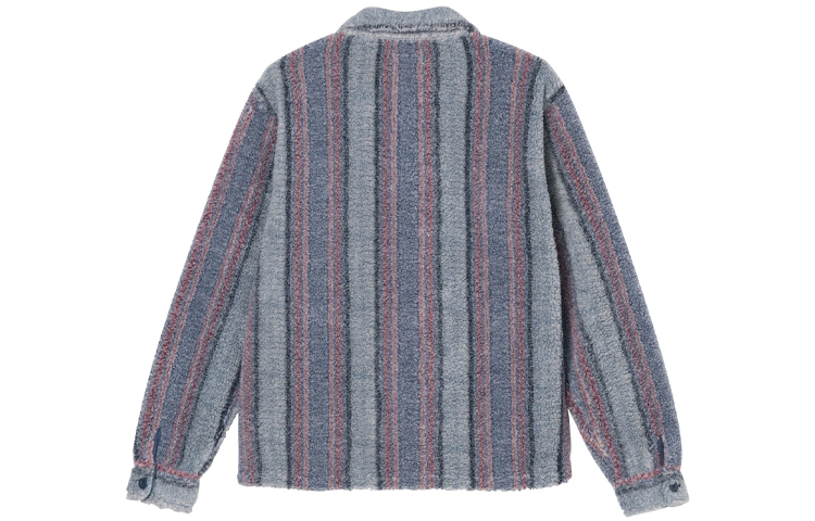 Purchase 스투시 FW23 스트라이프 셔파 레트로 유니섹스 플리스 셔츠. 1110197