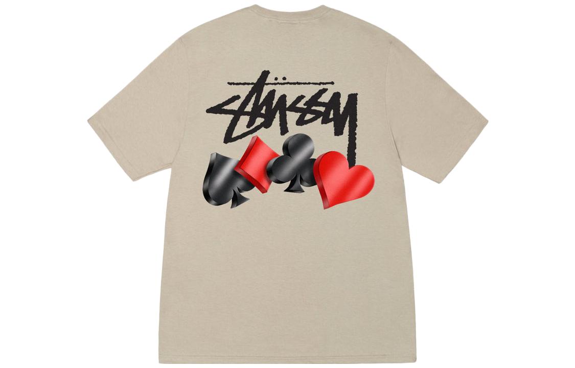 Cheap Stüssy Stussy FW23 Suits Tee Poker Floral Graphic Unisex Short Sleeve T-Shirt. 1904938