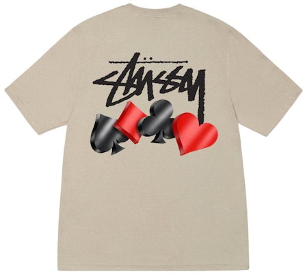 Stüssy Stussy FW23 Suits Tee Poker Floral Graphic Unisex Short Sleeve T-Shirt. 1904938 Cheap Stüssy Stussy FW23 Suits Tee Poker Floral Graphic Unisex Short Sleeve T-Shirt. 1904938