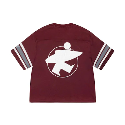 Stüssy Stussy FW23 Surman Mesh Football Jersey Retro Surf Logo Unisex Short Sleeve Tee. 1140332