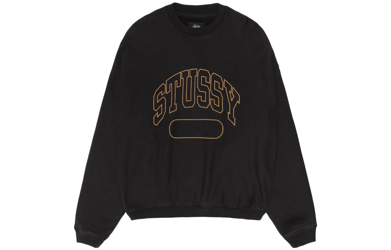 Sizing Stüssy 2023秋冬复古宽松款学院风圆领卫衣 男女同款. 118536-STUSSY