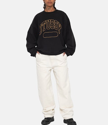 Stüssy 2023秋冬复古宽松款学院风圆领卫衣 男女同款. 118536-STUSSY 1