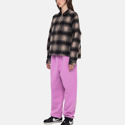 Stüssy Stussy FW23 Wool Plaid Zip Shirt Retro Unisex Long Sleeve Casual Shirt. 1110297 3