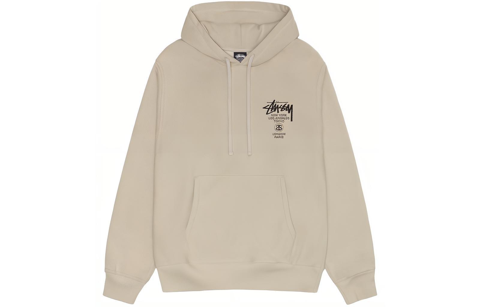 Stüssy Stussy FW23 World Tour Pigment Dyed Hoodie Retro Unisex Print Pullover. 3923851 圖 6
