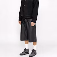 Shop ステューシー FW24 ビッグオール レーシング レザーショーツ ユニセックス ビンテージ風 112315