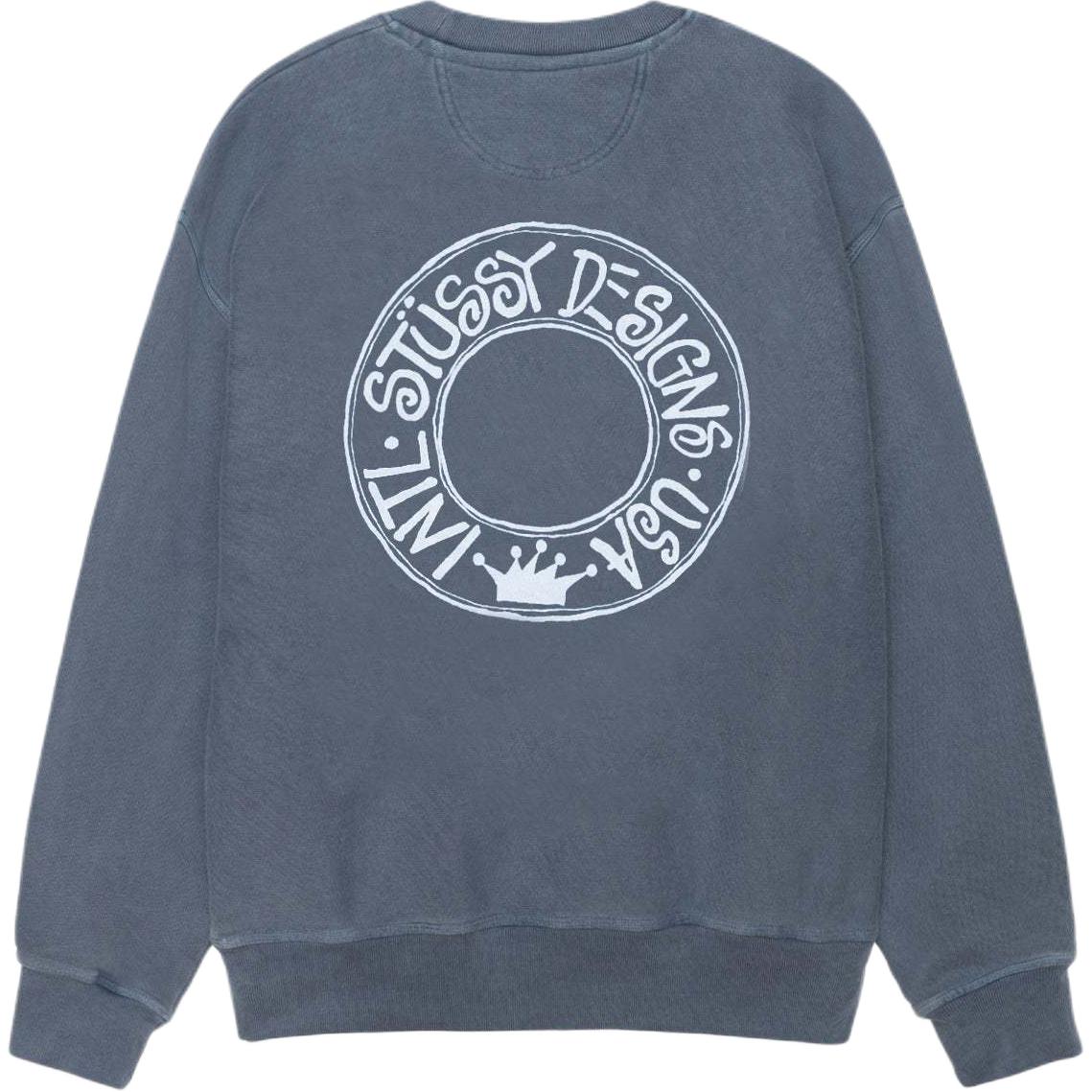 Stüssy Stussy FW24 BUANA Crewneck Pigment Dyed Vintage Logo Sweatshirt Unisex. 1915052t 圖 14