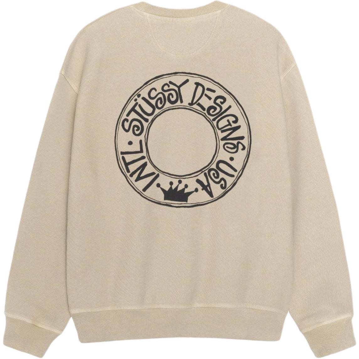 Stüssy Stussy FW24 BUANA Crewneck Pigment Dyed Vintage Logo Sweatshirt Unisex. 1915052t 圖 2