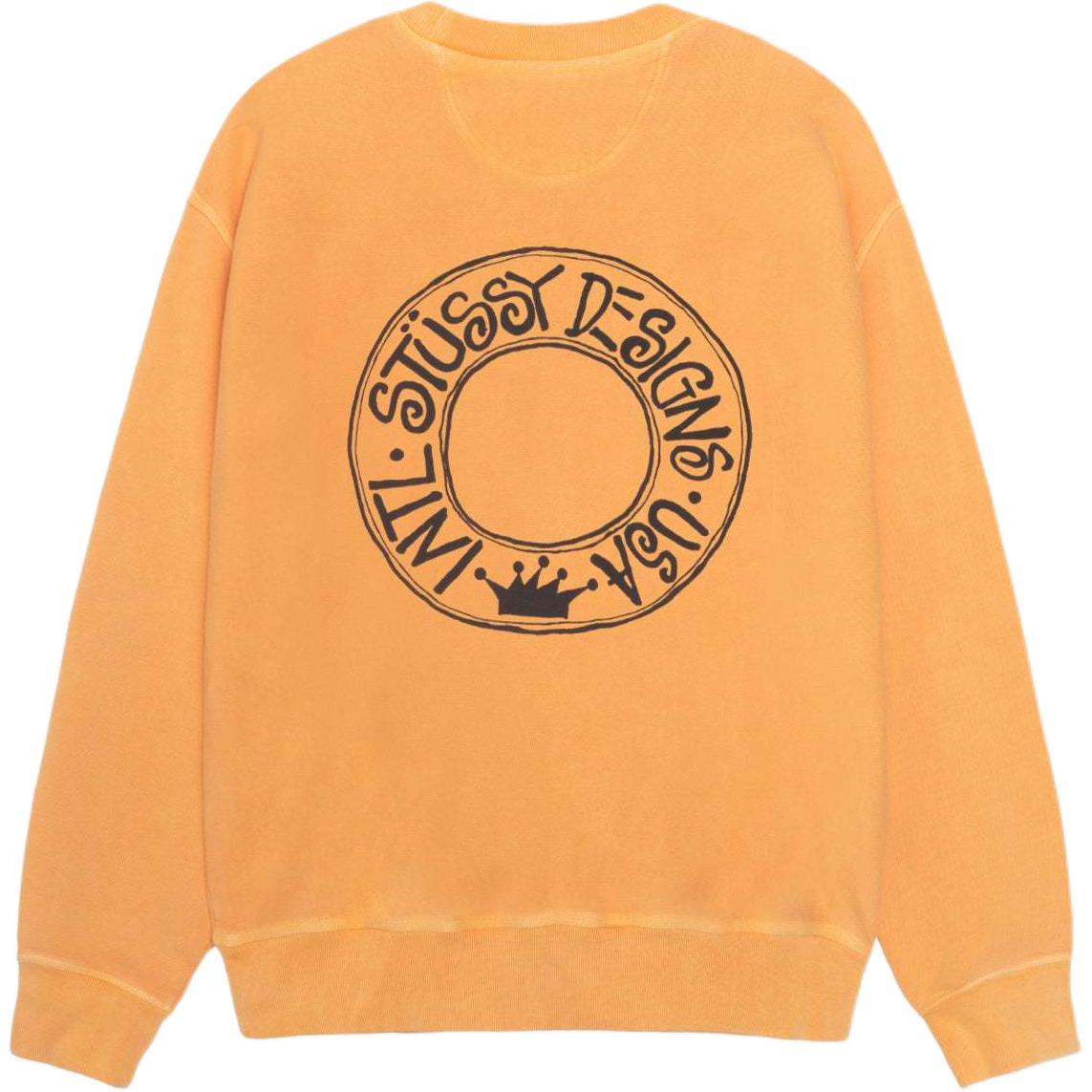 Stüssy Stussy FW24 BUANA Crewneck Pigment Dyed Vintage Logo Sweatshirt Unisex. 1915052t 圖 5