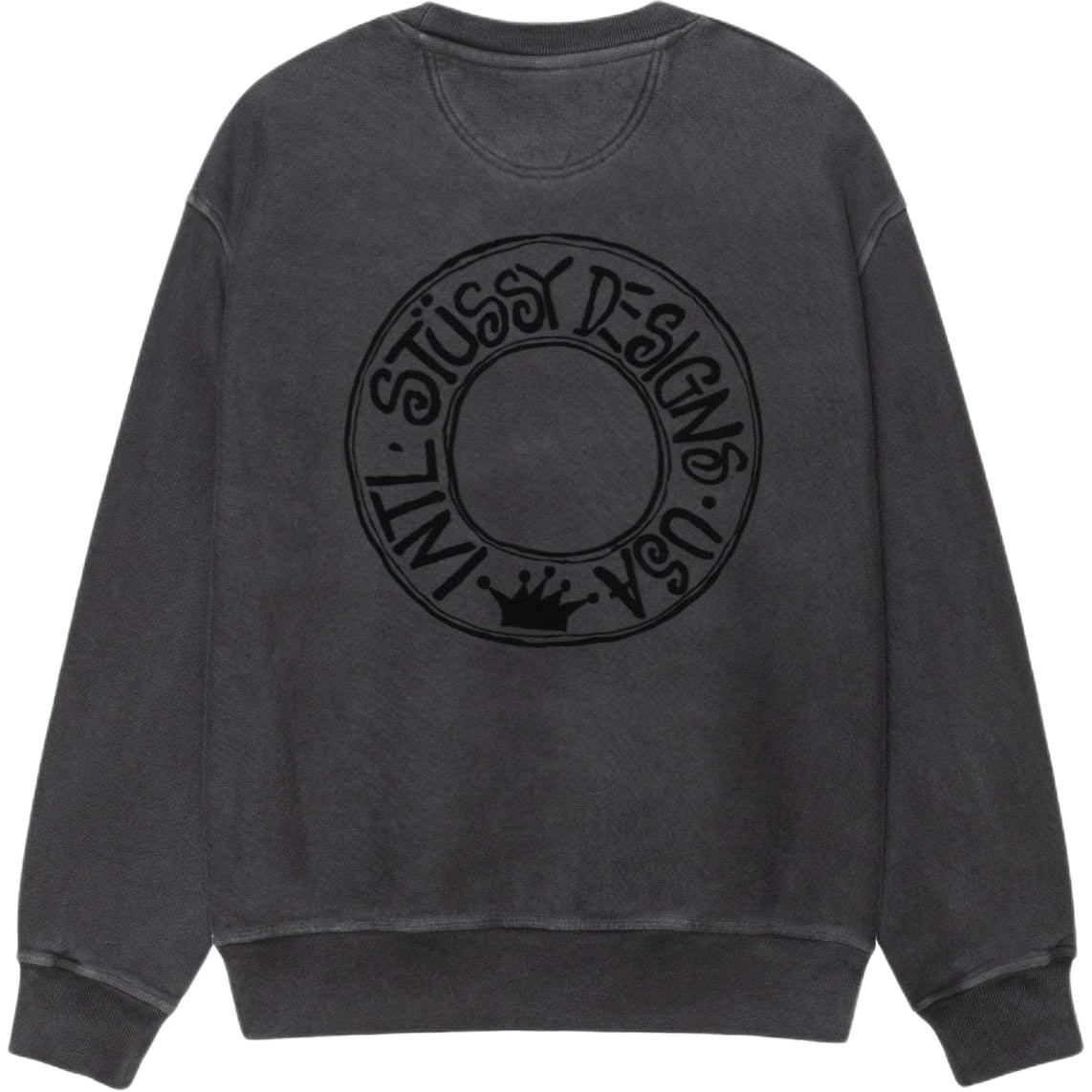 Stüssy Stussy FW24 BUANA Crewneck Pigment Dyed Vintage Logo Sweatshirt Unisex. 1915052t 圖 8