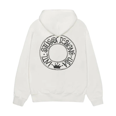 Stüssy Stussy FW24 BUANA Zip Hoodie Pigment Dyed Vintage Unisex Fleece Hoodie. 1975052