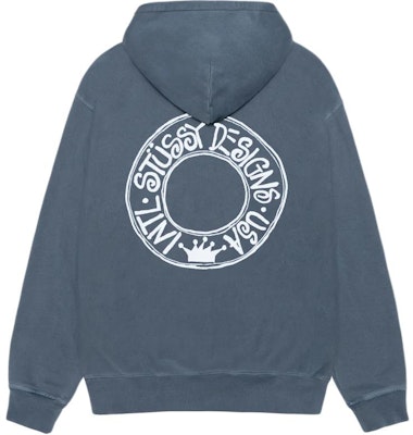 Stüssy Stussy FW24 BUANA Zip Hoodie Pigment Dyed Vintage Unisex Fleece Hoodie Lelaki Wanita. 1975052 2