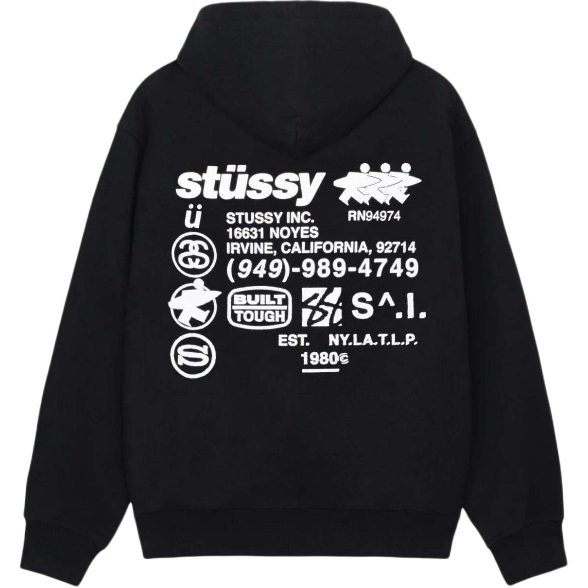 Stüssy Stussy FW24 DNA Zip Hoodie Unisex Vintage Fleece Pullover Casual Sweatshirt. 1975038 圖 8