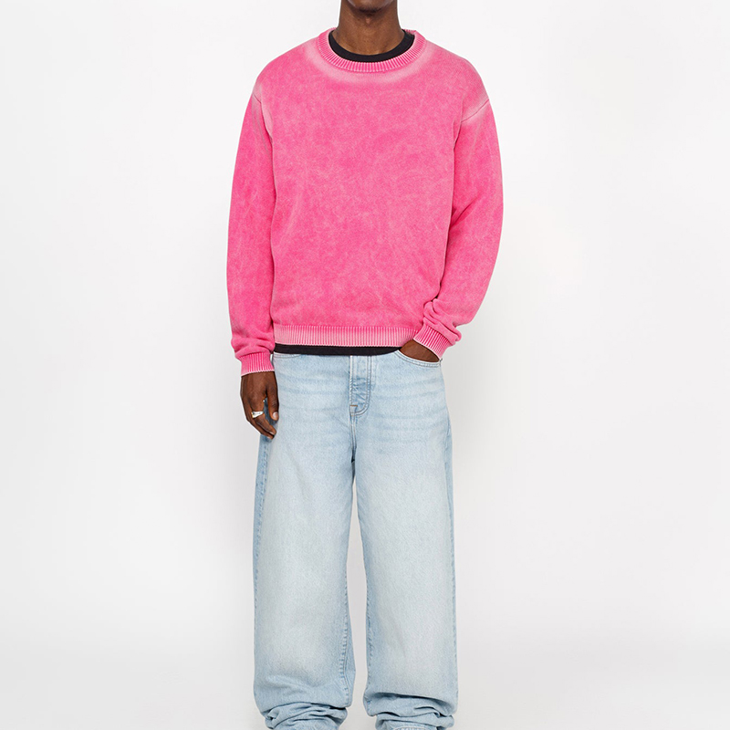 Stüssy Stussy FW24 Faded Cotton Knit Crew Vintage Unisex Sweater. 117239 圖 12