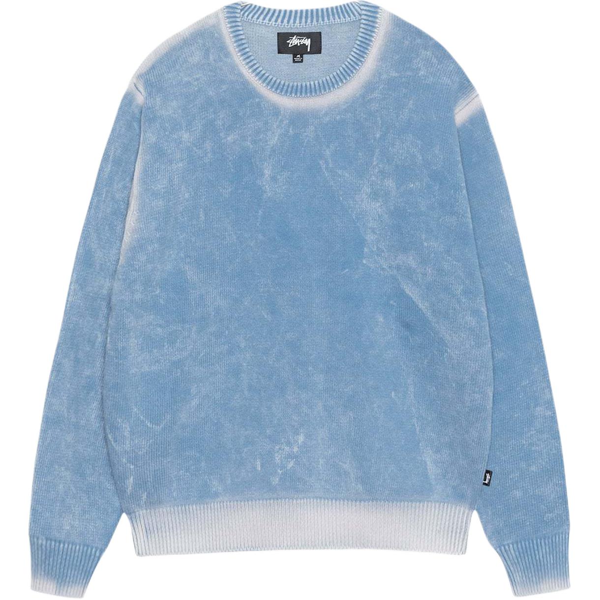 Stüssy Stussy FW24 Faded Cotton Knit Crew Vintage Unisex Sweater. 117239 圖 6