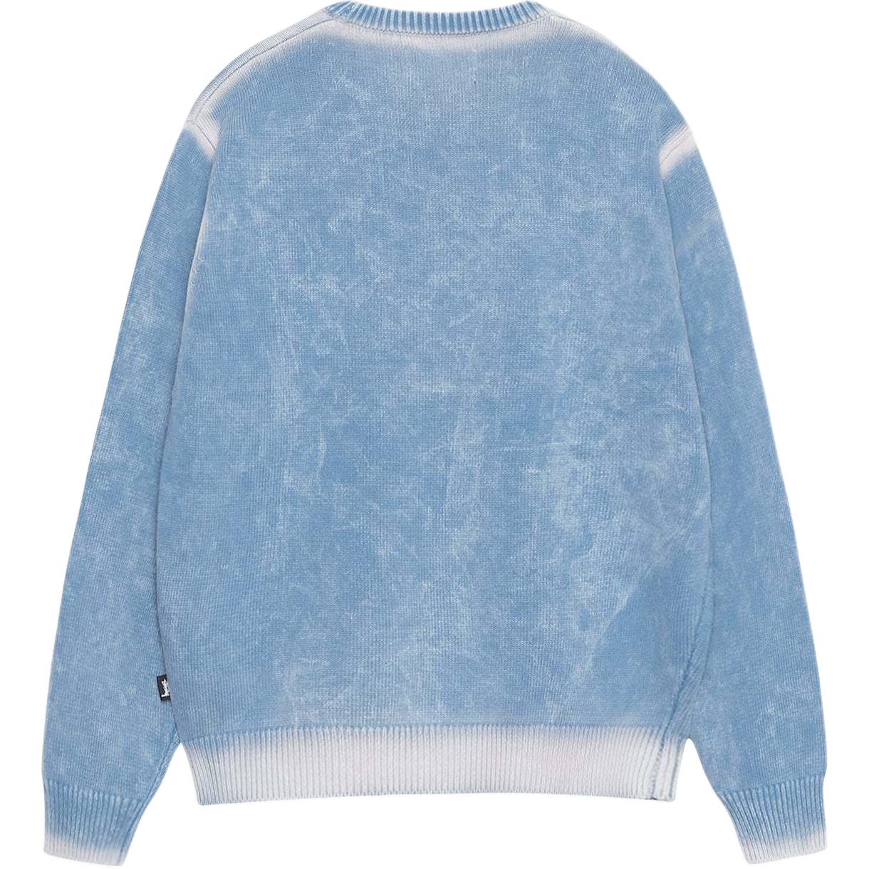 Stüssy Stussy FW24 Faded Cotton Knit Crew Vintage Unisex Sweater. 117239 圖 7