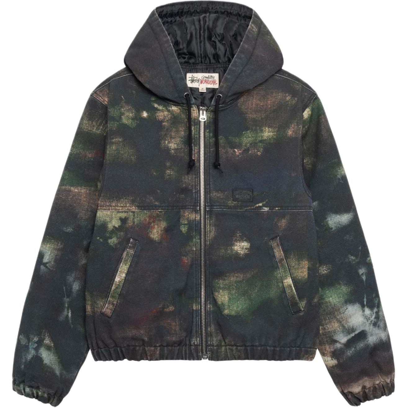 Stüssy Stussy FW24 Holiday Camo Logo Work Jacket - Unisex Vintage Hoodie Style. 115798p 圖 2