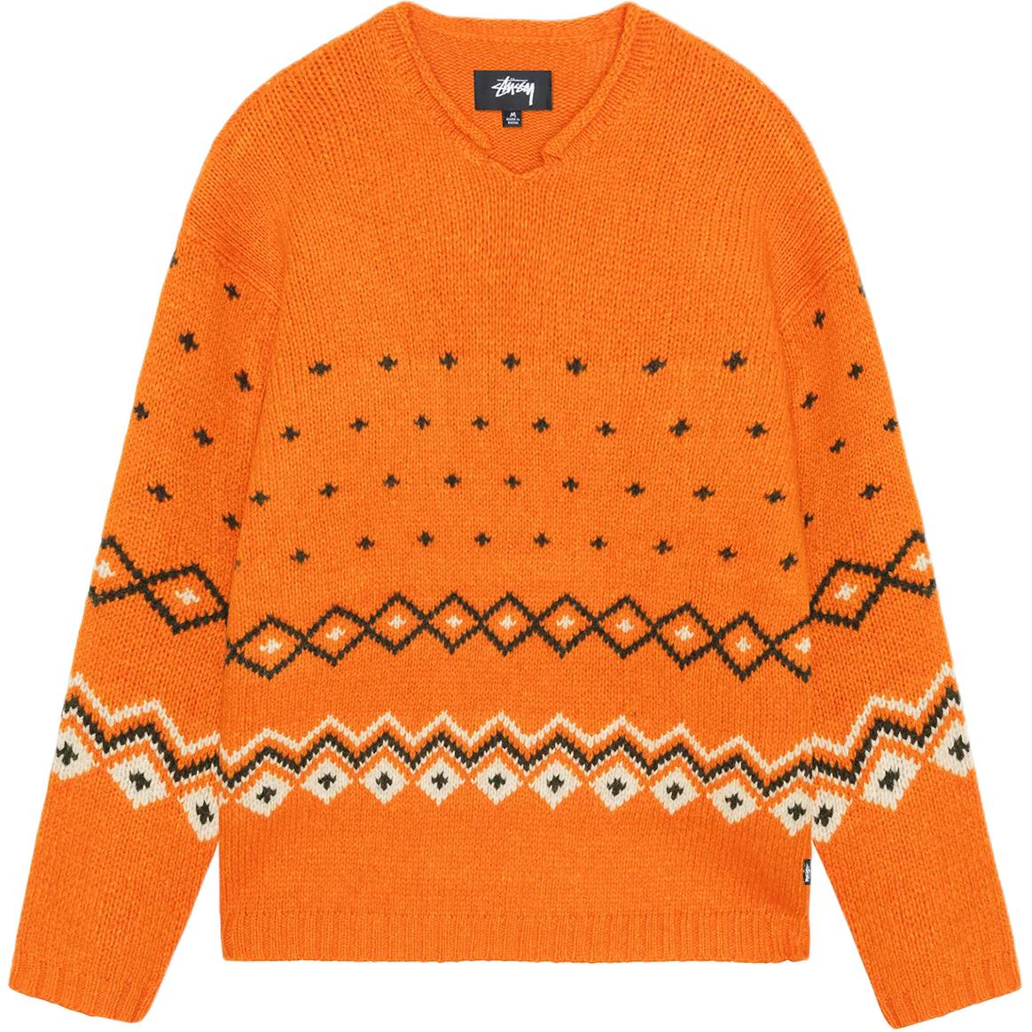 Stüssy Stussy FW24 Holiday Roll Neck Fairisle Sweater Retro Knit Unisex Jumper. 117251 圖 2