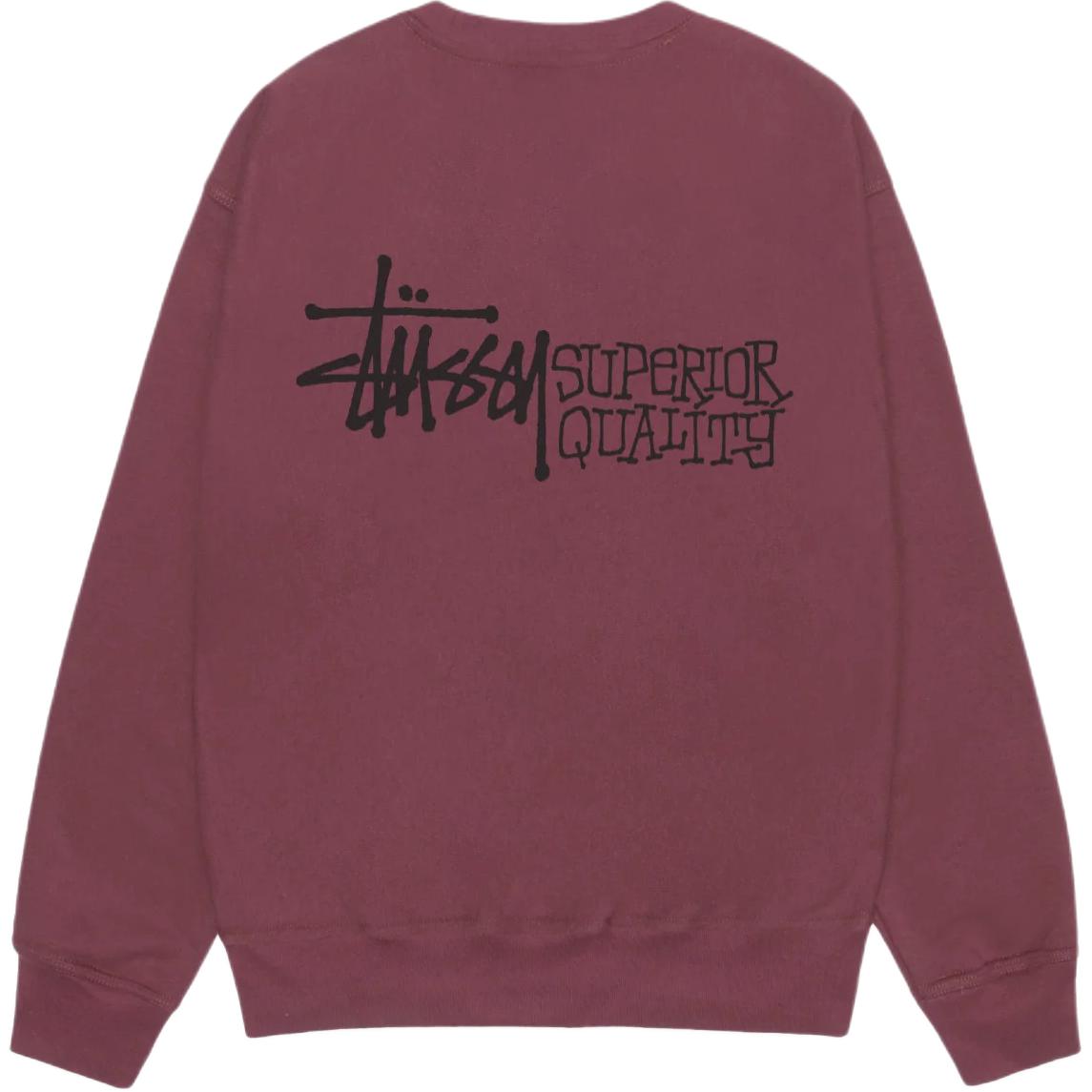 Stüssy Stussy FW24 Holiday Superior Quality Crew Logo Print Fleece Retro Sweatshirt Unisex. 1915058 圖 8