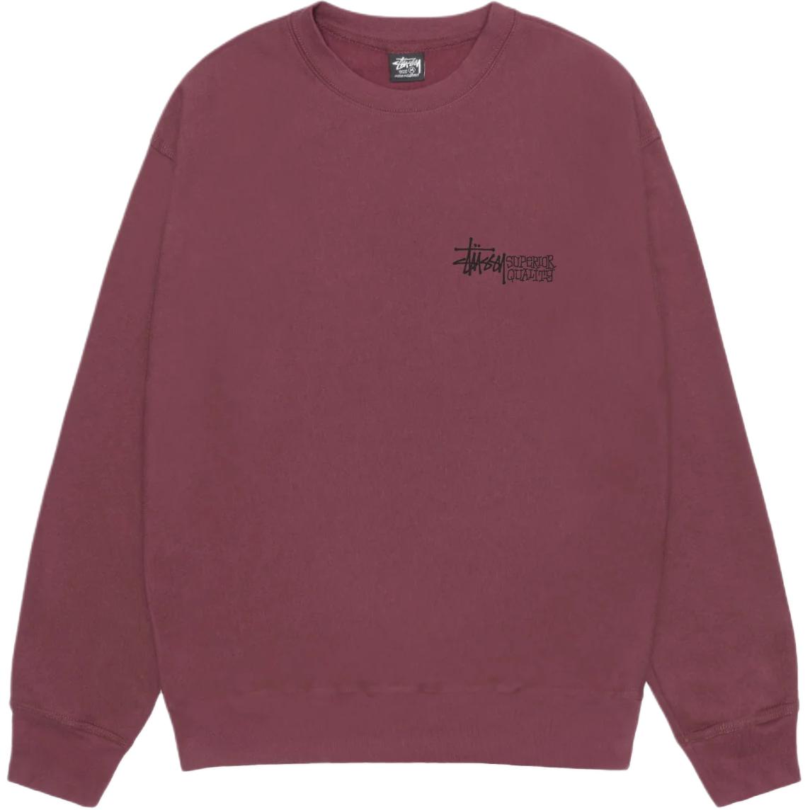 Stüssy Stussy FW24 Holiday Superior Quality Crew Logo Print Fleece Retro Sweatshirt Unisex. 1915058 圖 9