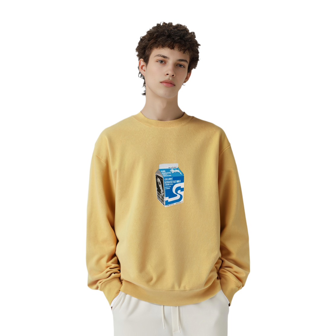 Stüssy Stussy FW24 Milk Crew Vintage Sweatshirt Unisex Pullover Autumn Collection. 1915036 圖 10