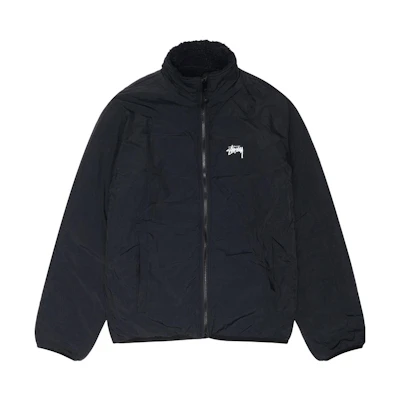 Stüssy Stussy FW24 Sherpa Reversible Jacket Zip-Up Retro Unisex Outerwear. 118529