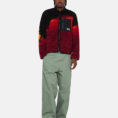 Stüssy Stussy FW24 Sherpa Reversible Jacket Zip-Up Retro Unisex Outerwear. 118529 4