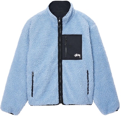 Stüssy Stussy FW24 Sherpa Reversible Jacket Zip-Up Retro Unisex Outerwear. 118529 10