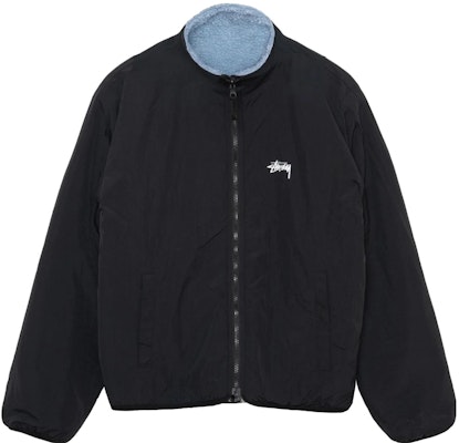 Stüssy Stussy FW24 Sherpa Reversible Jacket Zip-Up Retro Unisex Outerwear. 118529 12
