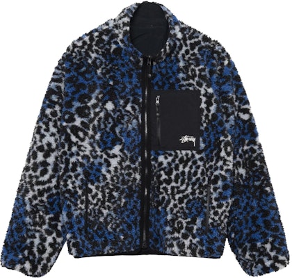 Stüssy Stussy FW24 Sherpa Reversible Jacket Zip-Up Retro Unisex Outerwear. 118529 16