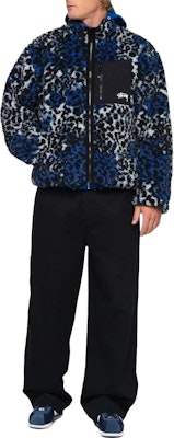 Stüssy Stussy FW24 Sherpa Reversible Jacket Zip-Up Retro Unisex Outerwear. 118529 19