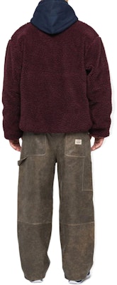 Stüssy Stussy FW24 Sherpa Reversible Jacket Zip-Up Retro Unisex Outerwear. 118529 33