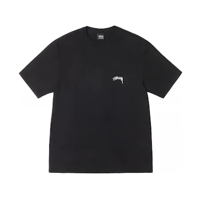 Stüssy Stussy FW24 Smooth Stock Tee Pigment Dyed Retro Logo Crewneck Unisex T-Shirt. 1905021