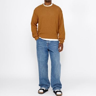 Stüssy FW24 Jersey Vintage Unisex de Algodón y Lino Surfman Icon Crew Neck. 117233-stussy 8