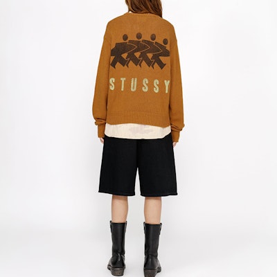 Stüssy FW24 Jersey Vintage Unisex de Algodón y Lino Surfman Icon Crew Neck. 117233-stussy 9